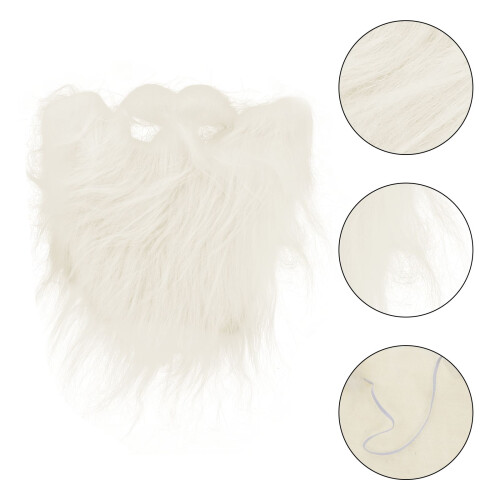 2 Kunstmatige Kerst Witte Baard Sinterklaas Cosplay 2