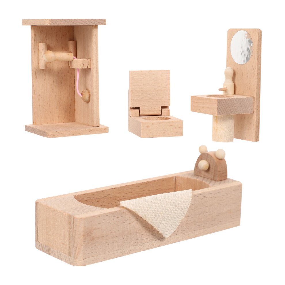 Zestaw ŚMiesznego Meblowego UdobrąDzania ŁAzienki W Miniaturze-image