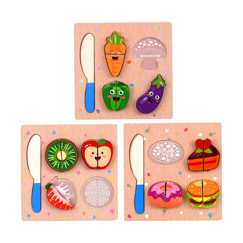 3 Sztuki Drewniane Klocki Edukacyjne Dla Dzieci-image