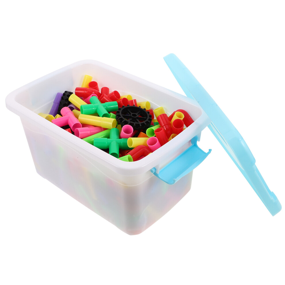 2 Zestawy Rurek Do Budowania Dla Dzieci – Kolorowe Rurki Konstrukcyjne-image