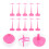 30Pièces Socle Pour Déco Base Large Et Durable Couleur Rose 8