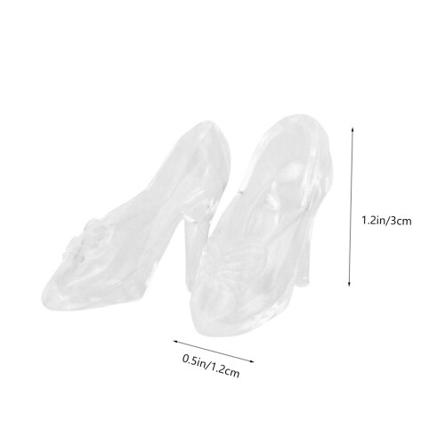 60 Pares De De Transparente Miniatura Para Decoração 1