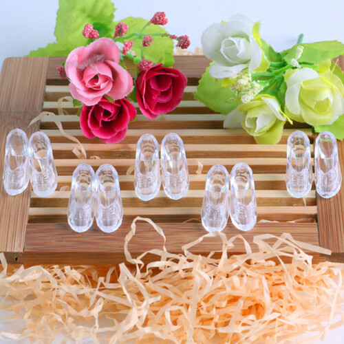 60 Pares De De Transparente Miniatura Para Decoração 2
