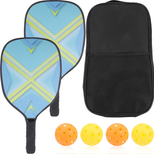 Conjunto De Raquetes De Pickleball Com Bolas Para Treinamento 2