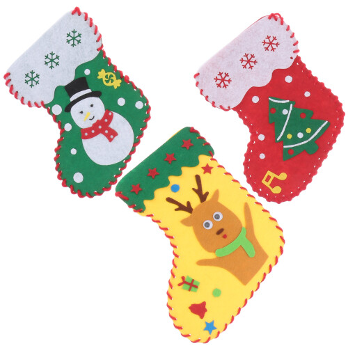 4Stk Handgemachtes Weihnachtsdekor Materialpaket Aus Stoff
