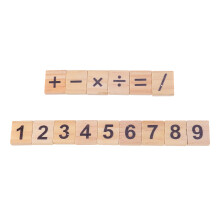 100 Sztuk Puzzle Z Liczbami 18X20 Mm Drewniane Dla Dzieci Edukacyjne