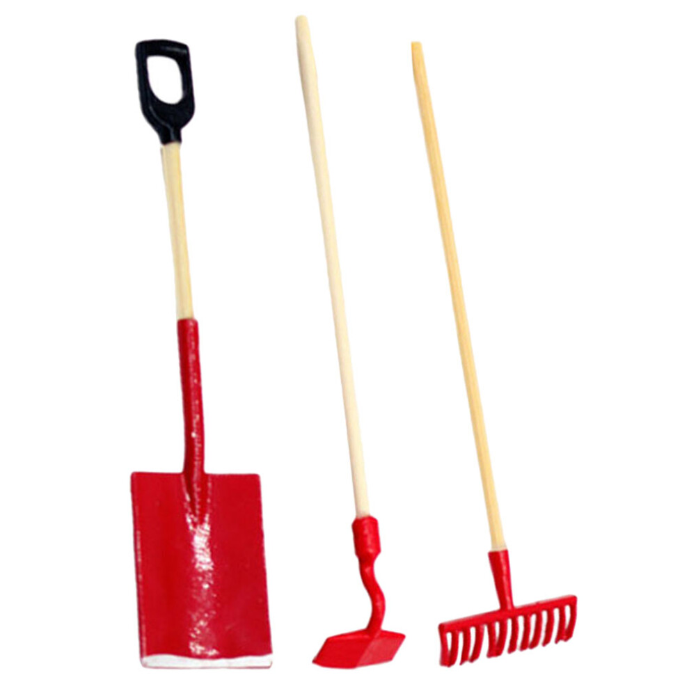 2 Zestawy Miniaturowych NarzęDzi Ogrodniczych Dla Domku Lalek-image