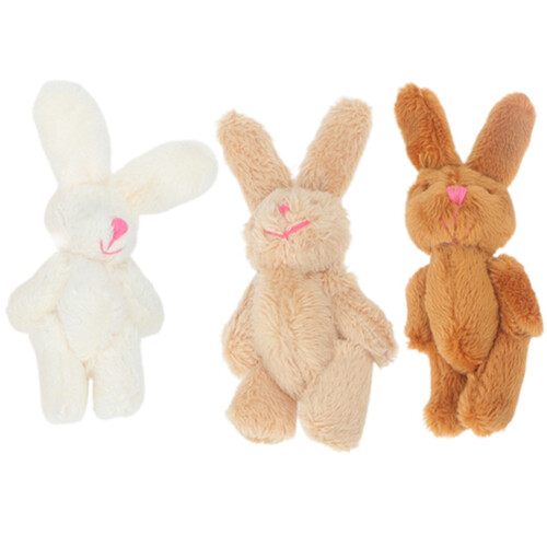 3Pcs Mini Coelho Brinquedo DIY -Chaves Crianças