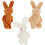 3Pcs Mini Coelho Brinquedo DIY -Chaves Crianças 5