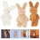 3Pcs Mini Coelho Brinquedo DIY -Chaves Crianças 6