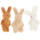 3Pcs Mini Coelho Brinquedo DIY -Chaves Crianças 7