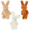 3Pcs Mini Coelho Brinquedo DIY -Chaves Crianças 3