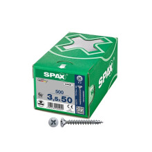 Scatola 500 Unità Vite Universale Testa Piatta Wirox 3,5x50mm Z2