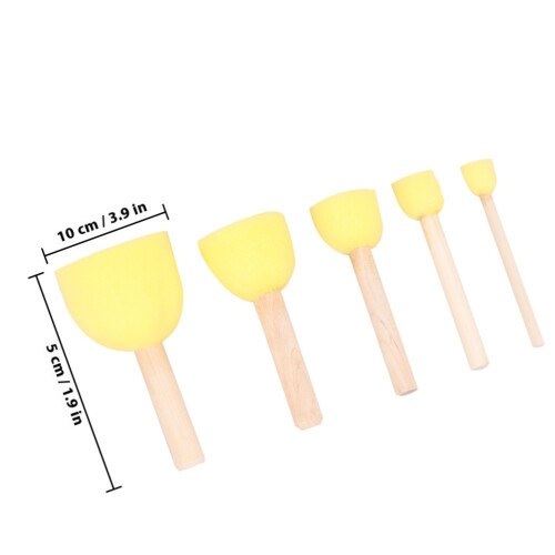 20 Pcs Pincel Para Com Esponja De Para Crianças 2