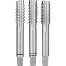 RUKO 230120 Handgewindeschneider 3 Stück metrisch M12 x 1.75 Rechtsgewinde DIN 352 HSS 1 Set