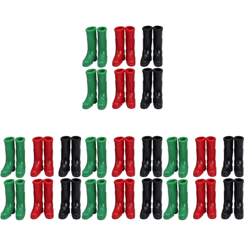 24 Pares De Miniatura Botas De Chuva Para Casa De 1