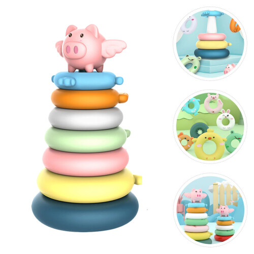 Conjunto De Blocos Empilháveis Coloridos Para Crianças 2