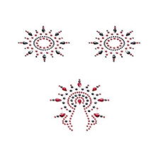 Keh decorations - Petits Joujoux - Gloria - Punainen ja Musta - 300 kristallia - Uudelleenkäytettävät
