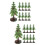 40 Unidades Mini Enfeite Árvore Natal Decoração 9