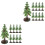 40 Unidades Mini Enfeite Árvore Natal Decoração 5