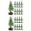 40 Unidades Mini Enfeite Árvore Natal Decoração 7