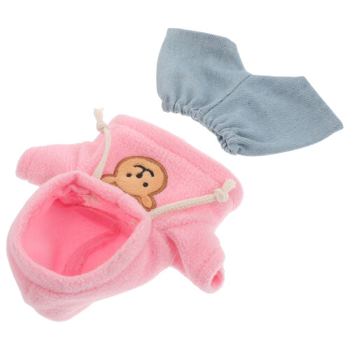 2 Unidades Conjunto Roupas Moletom Com Jeans 20 Cm 2