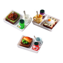 3 Conjuntos De Comida Miniatura Para Simbólico