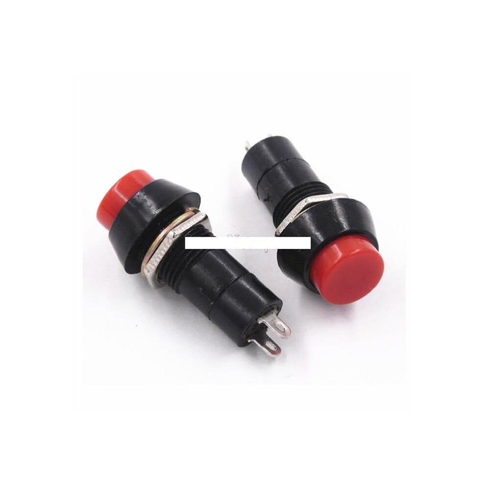 Round Push Button Switch Pbs11a Onoff Selflocking 250Vac 1A Red 10 Pieces 9067246133795