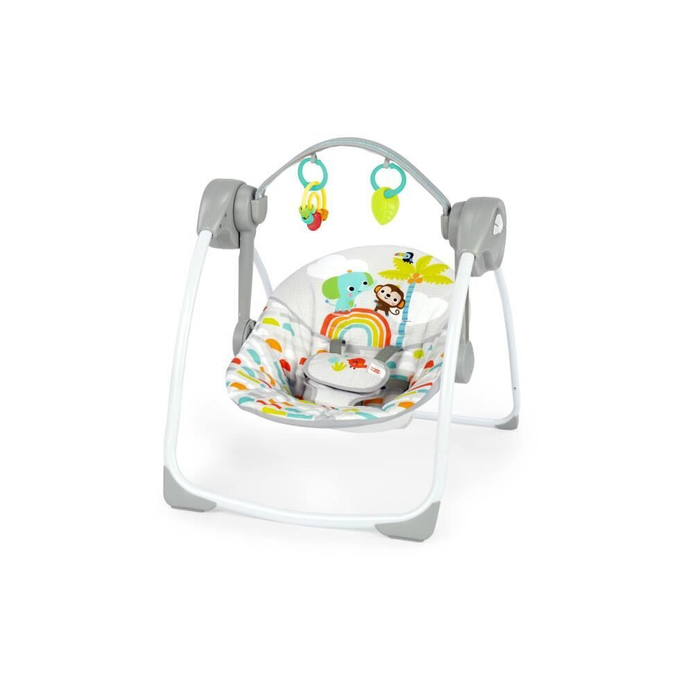 Baby Transat Electric Bouncer – Animals, 6 Swinging Speeds, Baby Gift Bright Starts