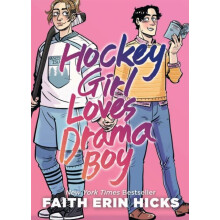 Hockey Girl Loves Drama Boy by Faith Erin Hicks Paperback Book