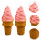 2 Stuks Gesimuleerde Ijsmodellen Decoratieve Kinder Speelgoed 4
