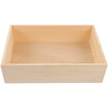 Rechteckige Holzbox Ohrringe Schmuck Organizer Aufbewahrungstablett