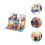 1 Set Huis Model Thema Zee Assembleerbaar Creatief Diy Speelgoed 6