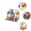 1 Set Huis Model Thema Zee Assembleerbaar Creatief Diy Speelgoed 8