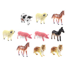 12Pcs PVC Animal Figurines Toy Preschool Farm Animal Model