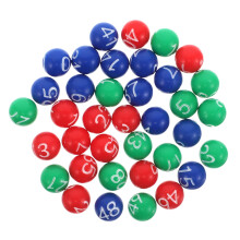 3 Piezas 1 Bolsa Bolas Coloridas Lotería Plástico
