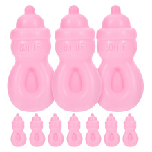 12Stück Simulierter Babyflaschenfütterer Für Puppen Spielzeugzubehör