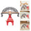2Stk Holz Zug Eisenbahnbrücke Modell Dekorative 9