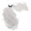 Peluca Ajustable Reutilizable Blanca Para Juez Abogado Cosplay 1