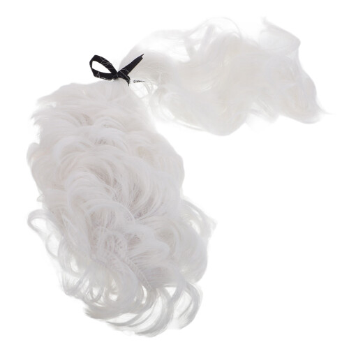 Peluca Ajustable Reutilizable Blanca Para Juez Abogado Cosplay