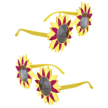2Stk Leichte Sonnenblumenbrillen Aus ABS Für Karnevalspaß