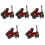 5 Sets Mini Gitarren Aus Holz, Deko Modell, 4