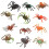12Pcs Plastic Model Toy Multi-Color Spider For Kids 9
