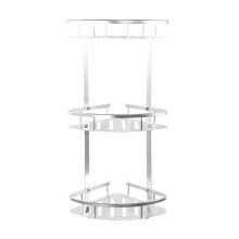Tiered Bathroom Organizer, Elegant Rustproof Corner Shower Caddy With Smooth Edges, Space-Saving 3 Layers For Optimal Storage, Anti-Rust Sturdy And Du