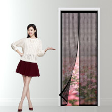 Fly Screens Doors Nets 88x256 cm Magnetic Screen Door For Patio Balcony Bedroom Black