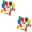 2 Ensembles Accessoires Miniatures Bâtiments Sable Rue Éducatif 8