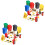 2 Ensembles Accessoires Miniatures Bâtiments Sable Rue Éducatif 5
