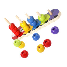 2 Set Da Costruzione In Legno Colorati Per Apprendimento