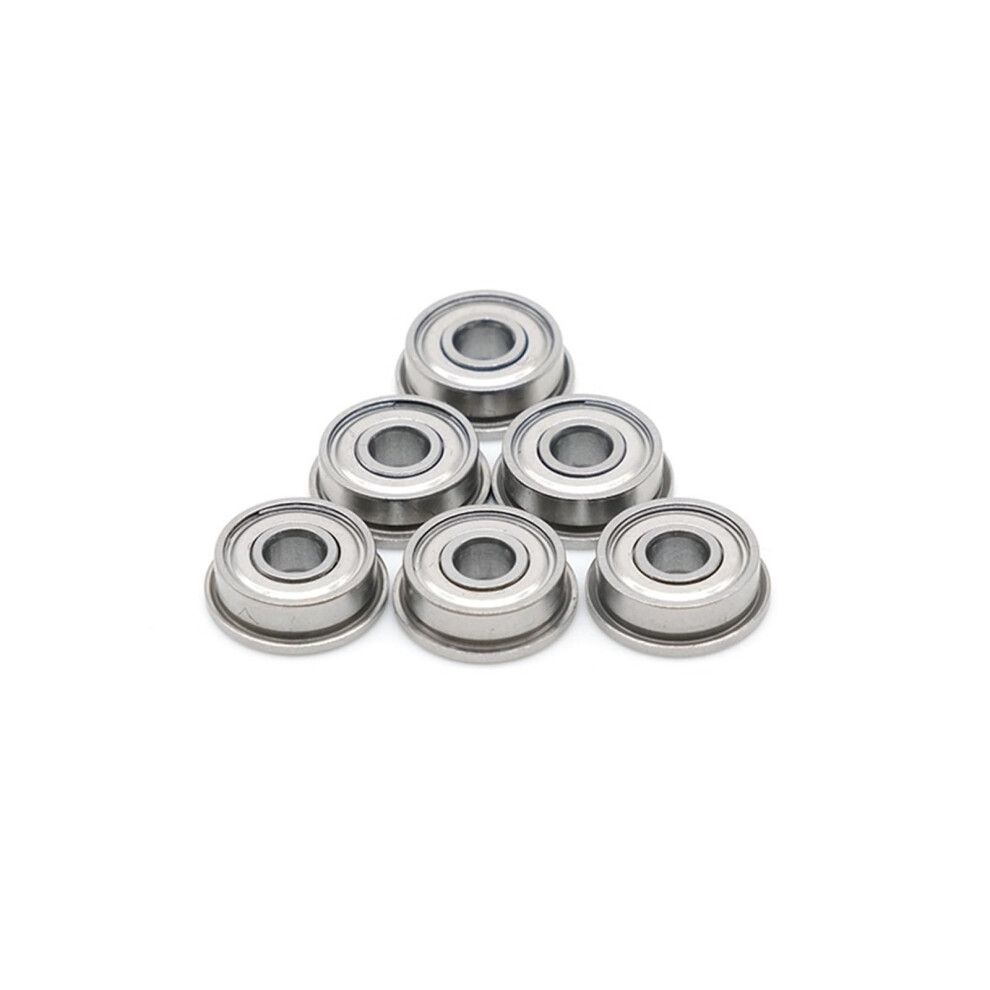 F683zz Flange Bearing 3X7x3 Mm Flanged Ball Bearing Shielded Z Zz 10 Pcs 9105992596065
