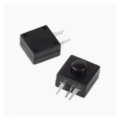 Flashlight Head Light 10Pcs 12x12mm DC 30V 1A 3Pin Push Button Switch OnOffOn